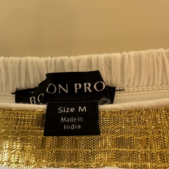 BOSTON PROPER  (SZ M)  SEQUIN AND EMBROIDERED LACE INSET MAXI DRESS - Picture 9 of 9